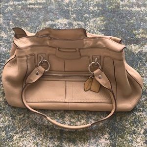 Tan Coach Shoulder Bag